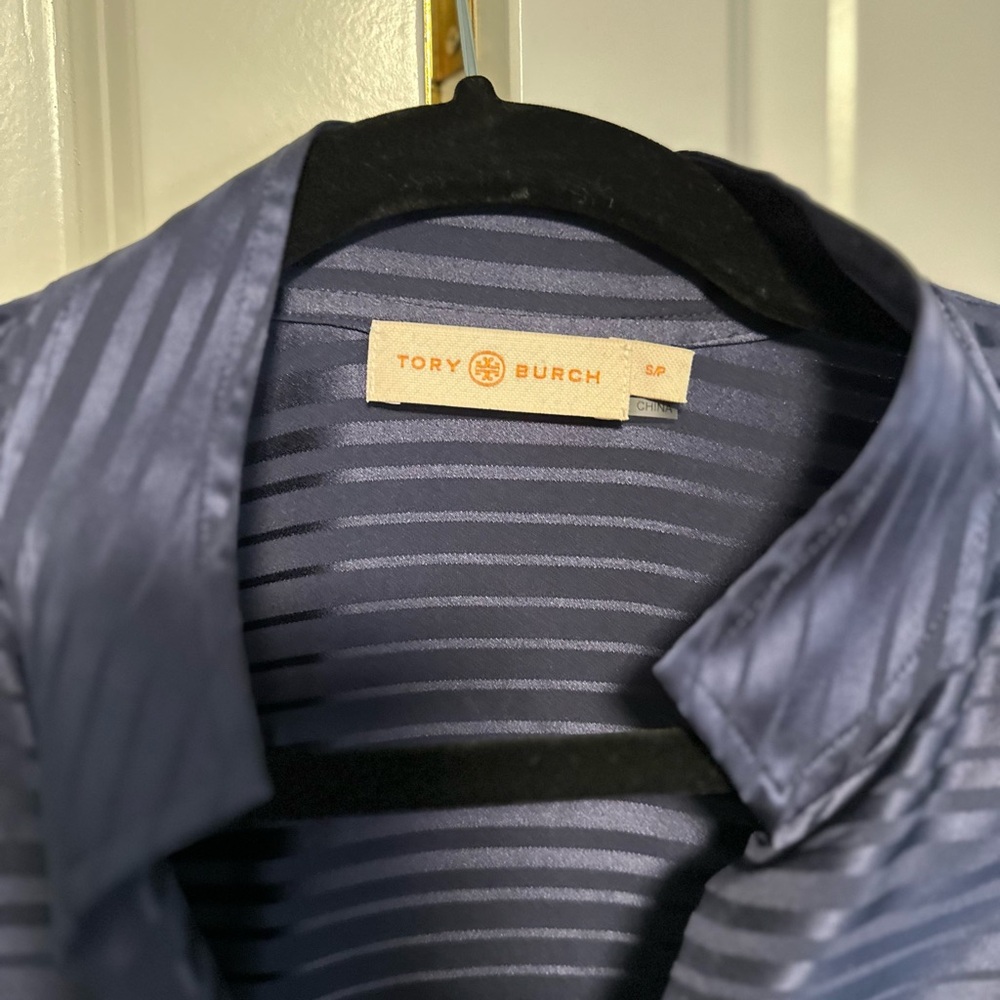 Tory Burch Navy Long Sleeve Dress - Picture 3 of 4